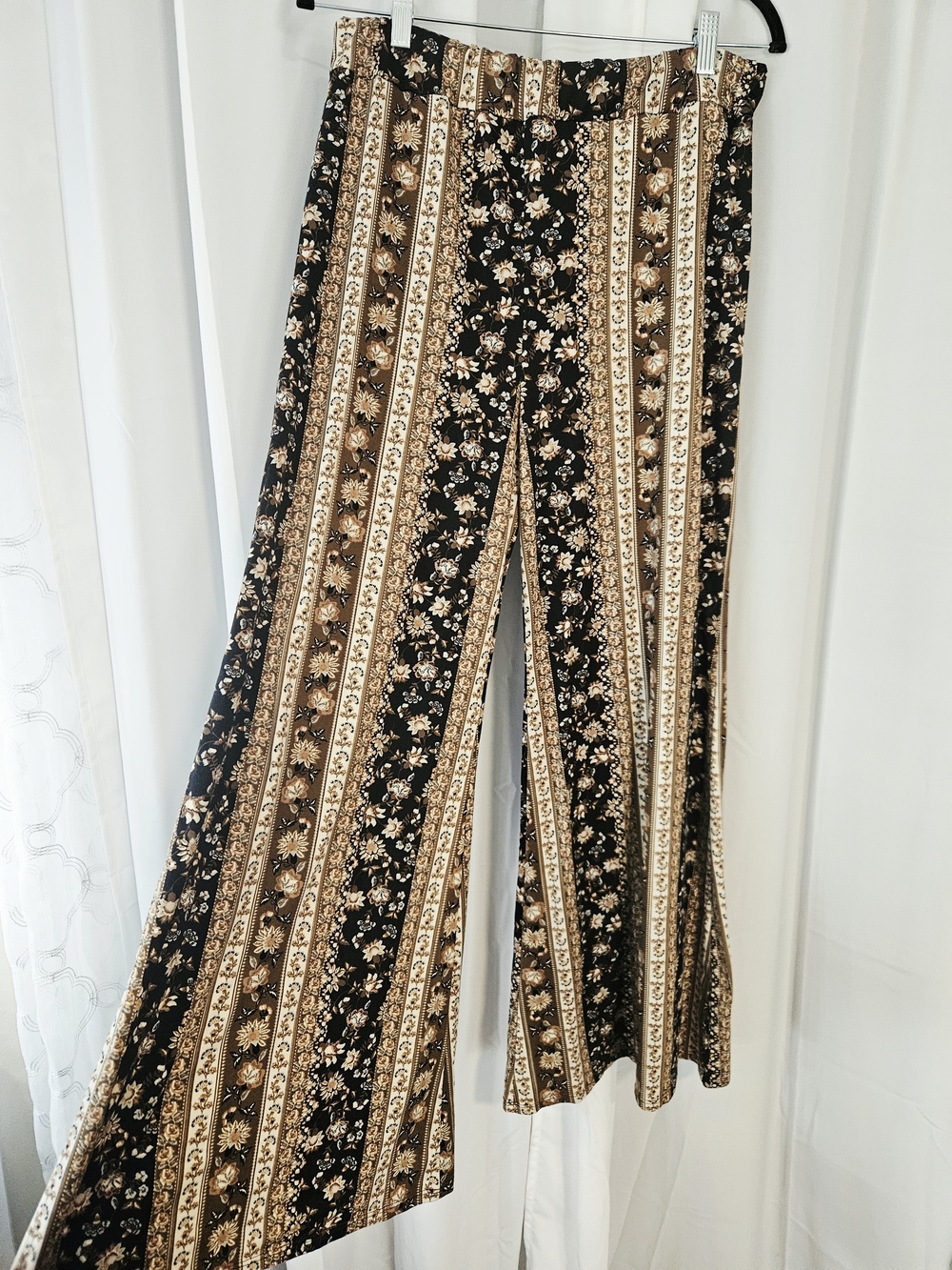 Earthbound Boho Hippie Wide-Leg Pants – Size XL